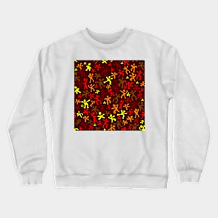 Run Jump Play Repeat on Dark Red Crewneck Sweatshirt